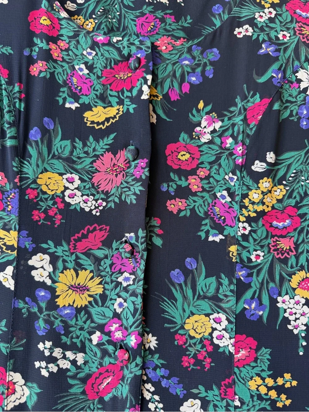 Vintage 90s Liz Claiborne Black Floral Maxi Dress Cottagecore Corset Back Sz 8
